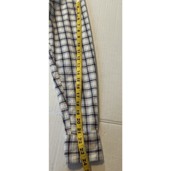 Vintage Abercrombie & Fitch Shirt Boys XL White Red Plaid Long Sleeve Rare Tag - Picture 8 of 11